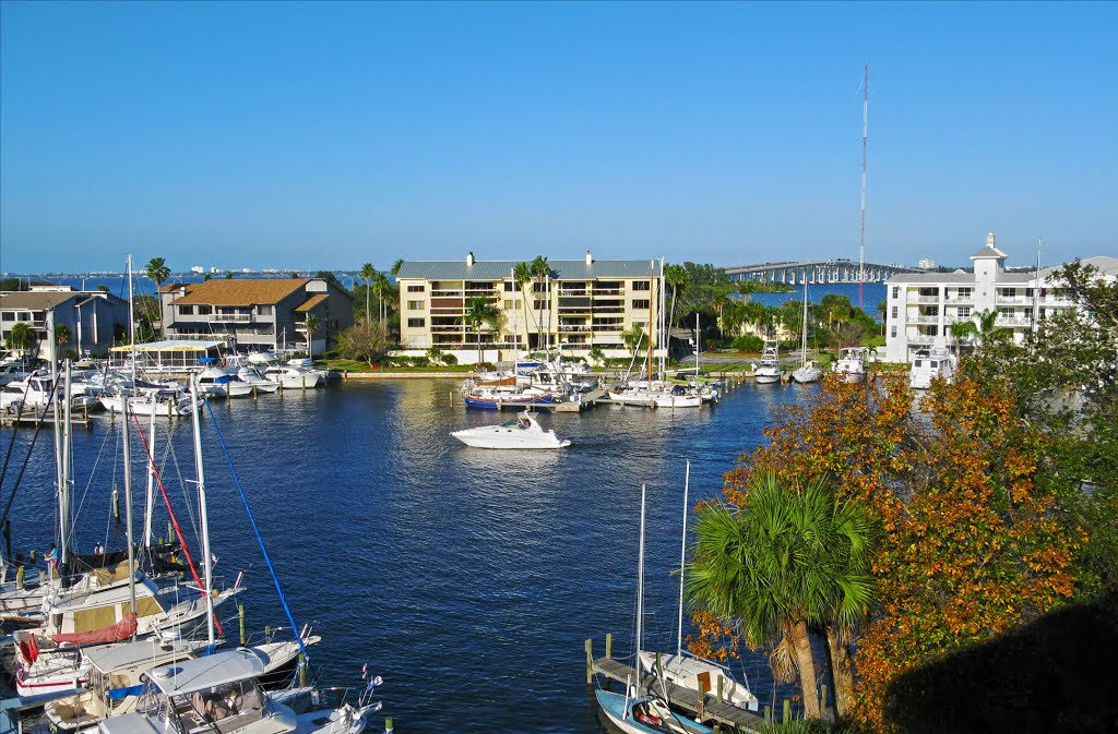 Crane Creek, harbor at Melbourne, Florida