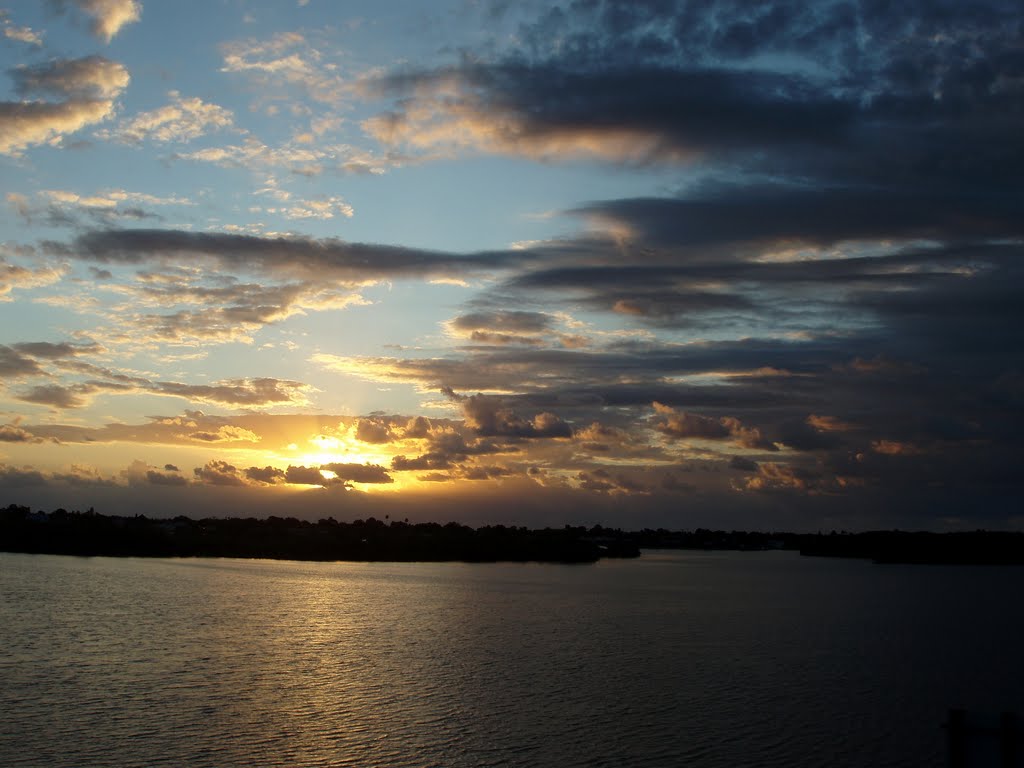 Sunrise over Sykes Creek