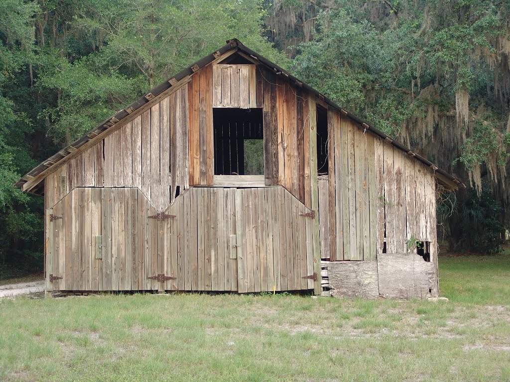 weathered barn overlooking Tuscawilla Lake (6-2011)