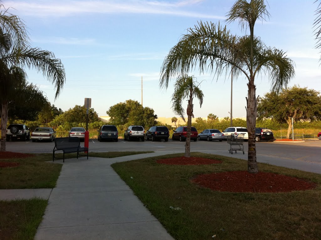 Parking lot on the right side of Walmart