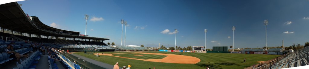 FT.LAUDERDALE STADIUM FROM THE 1ST.BASE LINE