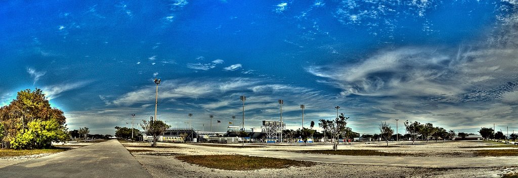 Lockhart stadium and parking lot