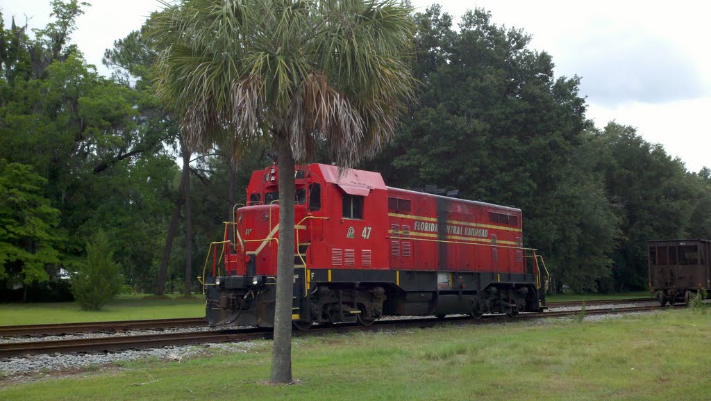 Florida Central engine resting at Newberry