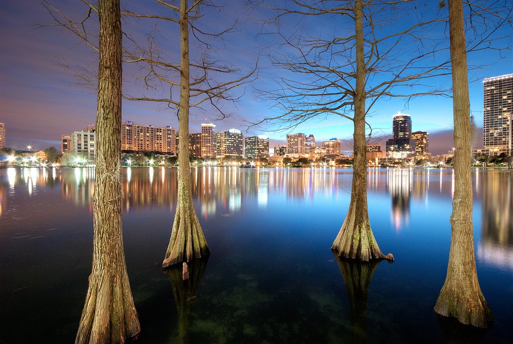 Orlando Skyline from Lake Eola