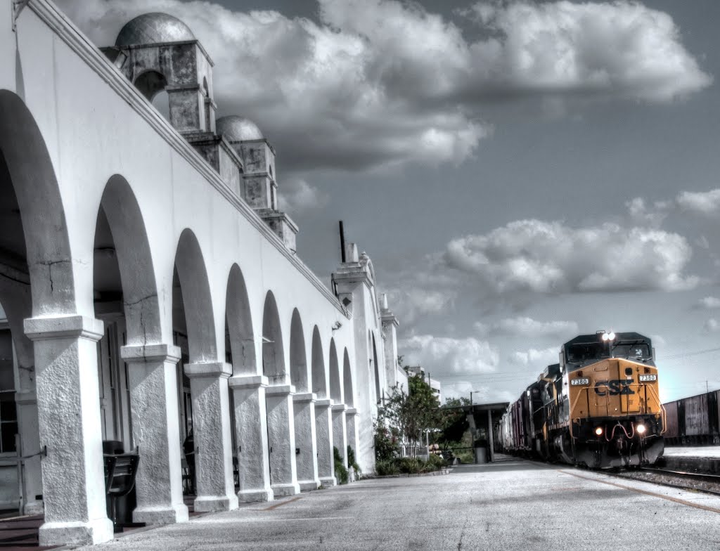 Freight Train Blows Through Town - Orlando, FL