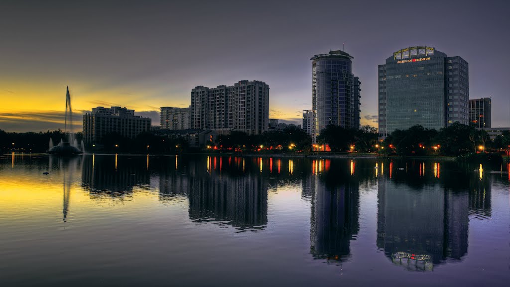 Lake Eola Just Before Dawn