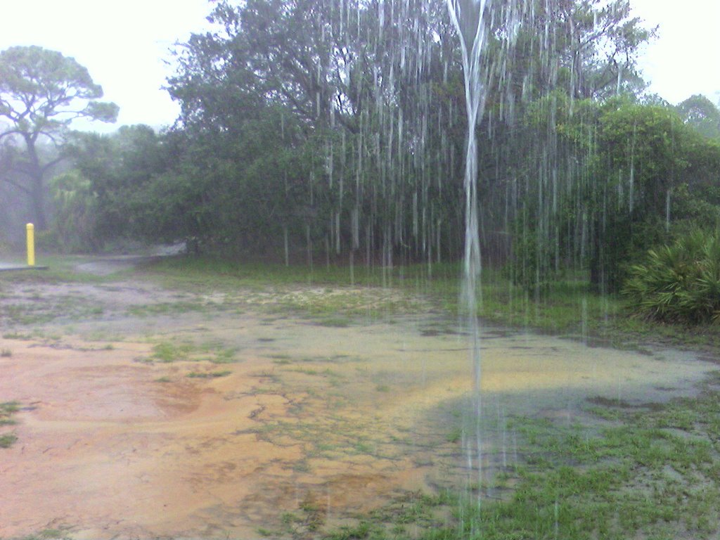Heavy downpour in Panama City, FL