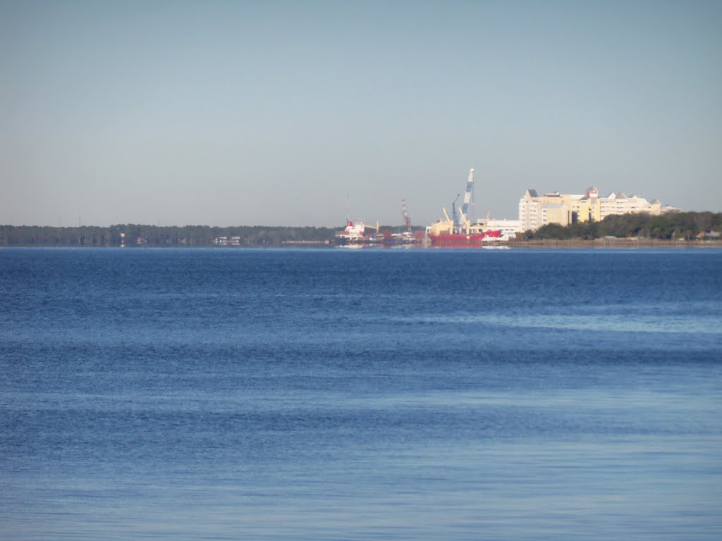 View of the mill from the marina.