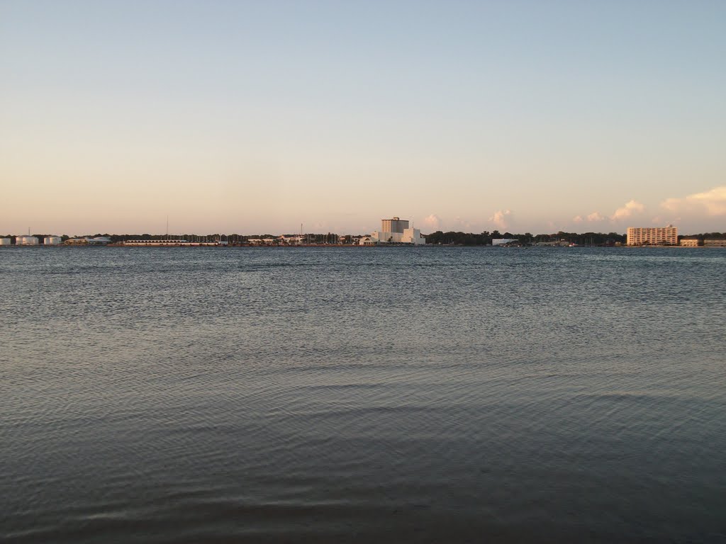 Downtown Panama City, FL From Redfish Point and Dusk