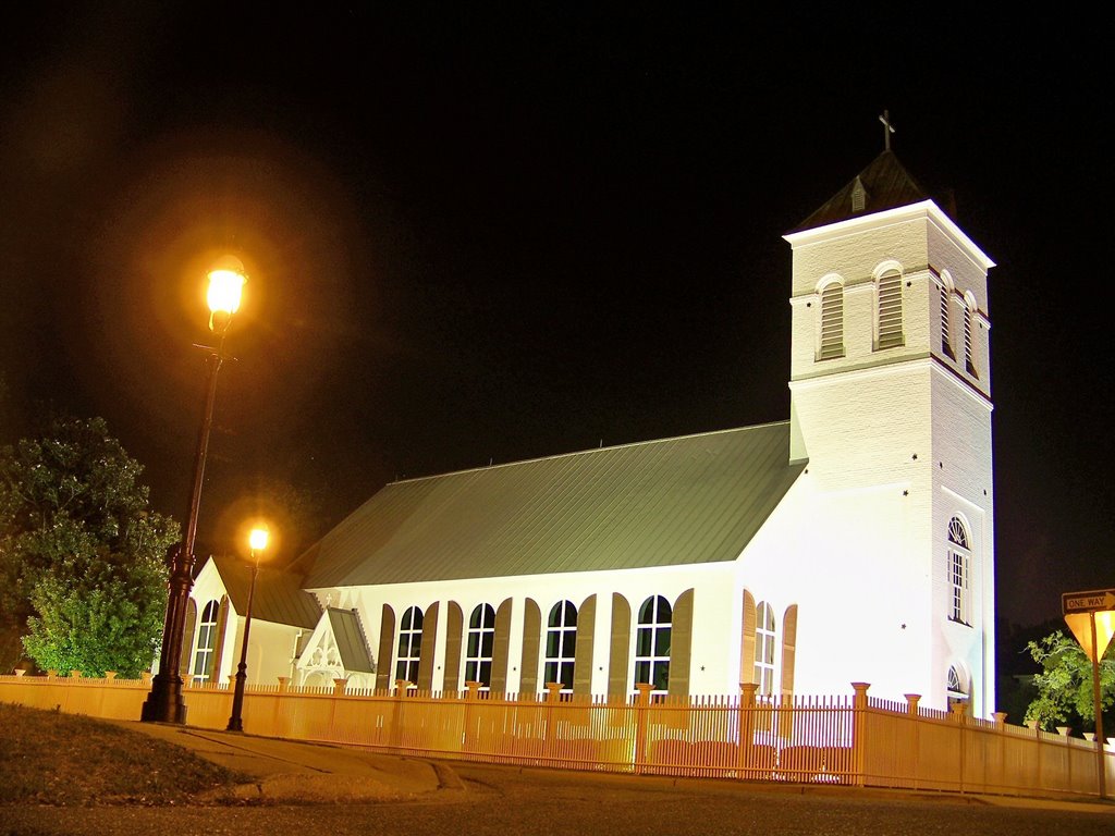 Old Christ Church at midnight