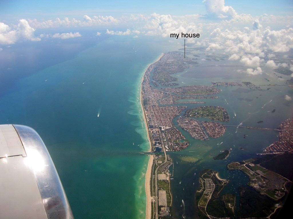 Miami Beach above the Sky