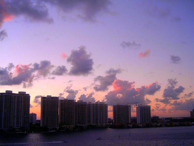Sunny Isles at sunset