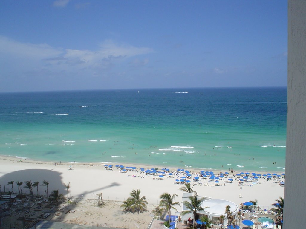 Sunny Isles Beach. Water and beach activities at the Atlantic Ocean are monitored by Sunny Isles Beach lifeguards