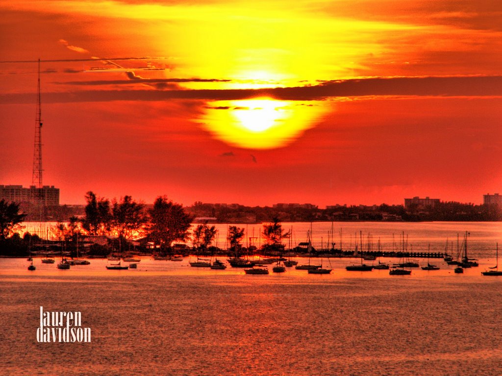 Sunset on Ringling Blvd.