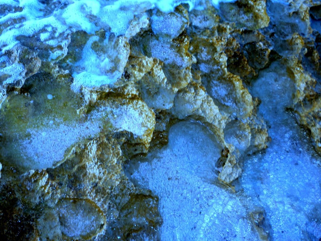 en el agua