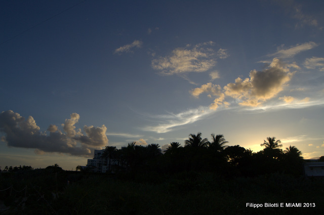F.B.El atardecer.