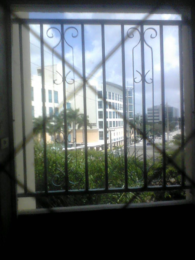 Looking N. onto SW 72 av. from S. Mia. Hosp. 4th floor (2013)