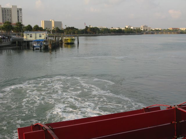 Paddle Wheeler Leaving The Dock