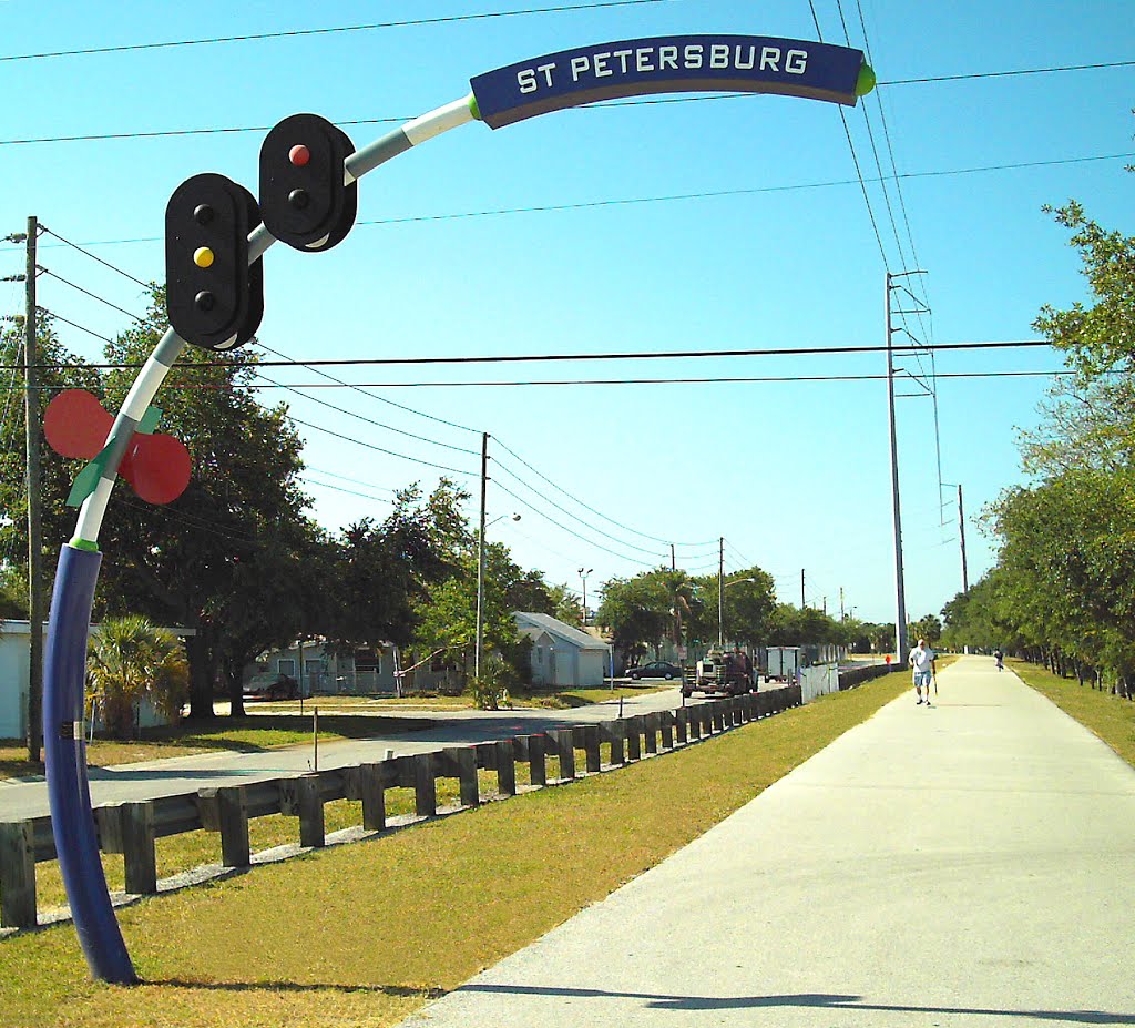 Pinellas Trail - St. Petersburg Florida - 71st St. North at 5th Ave North