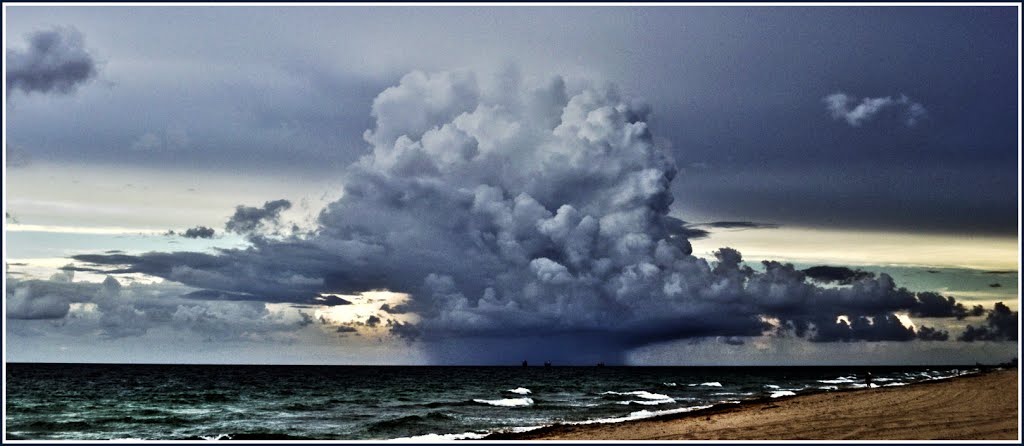 The start of an afternoon summer storm
