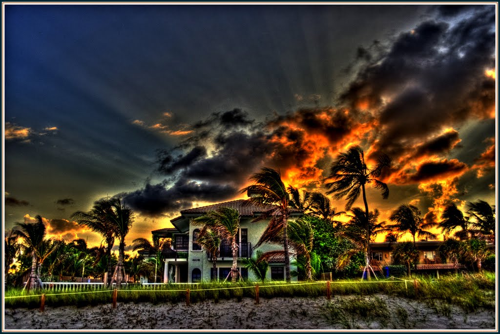 East coast sunset