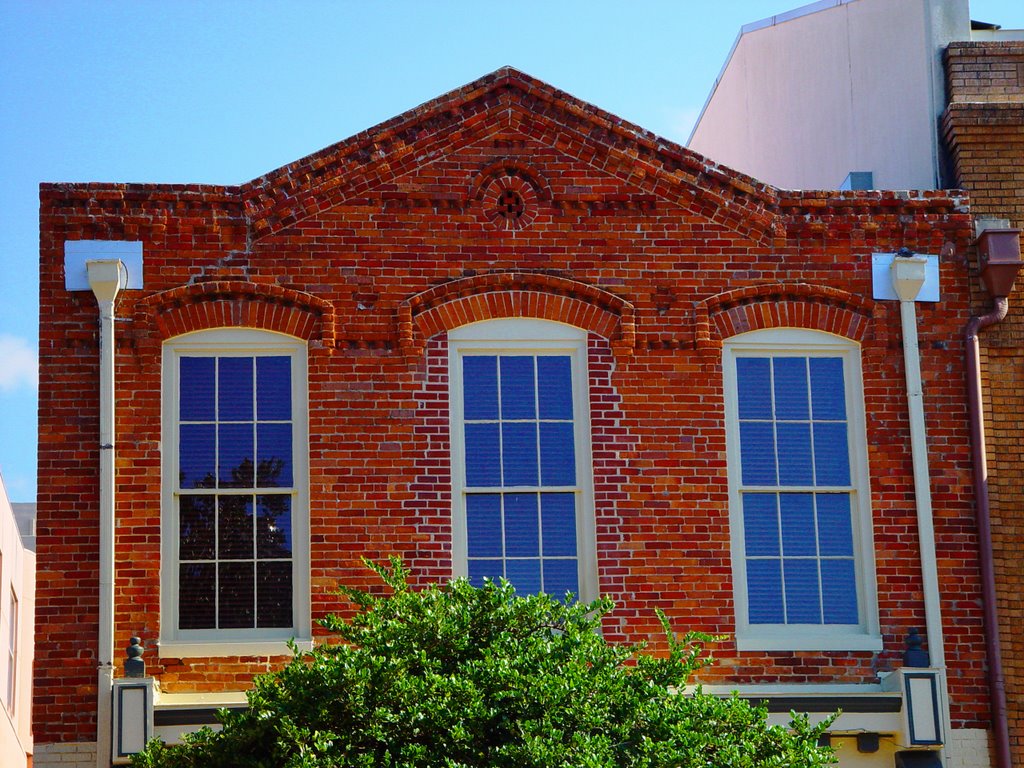 brick detail, 1890 Lanston fish market, Tallahassee Fla (12-2006)