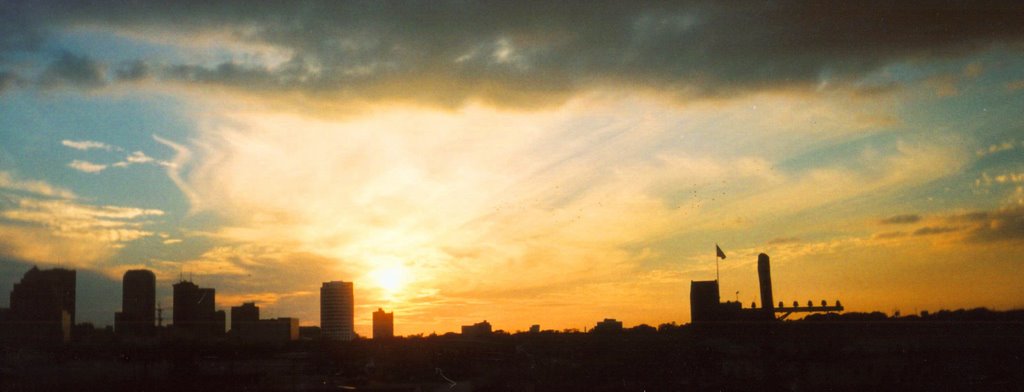 sunset over Tampa,  Ybor City, Florida (2002)