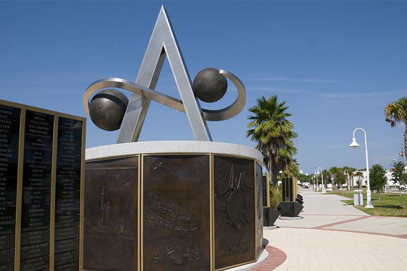 US Space Walk of Fame Apollo Monument, Titusville, Florida, USA