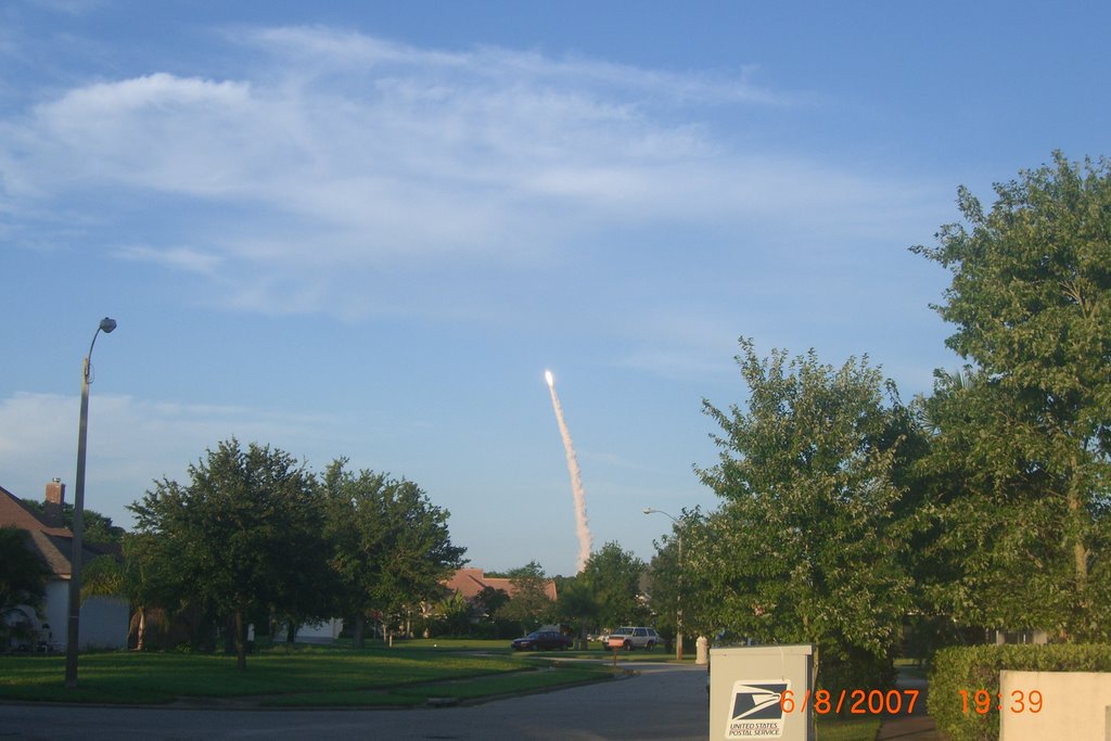 Space Shuttle Atlantis Launch; Titusvillage in Titusville Florida on June 8, 2007