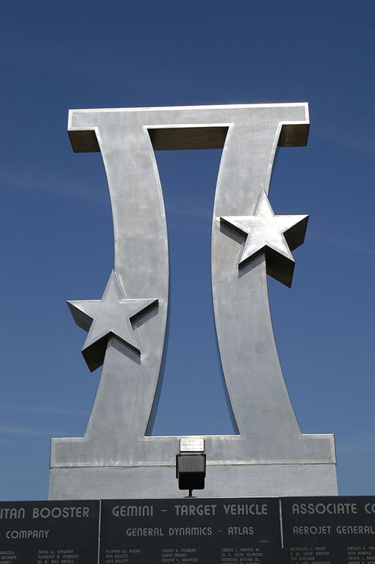 US Space Walk of Fame Gemini Monument, Titusville, Florida, USA