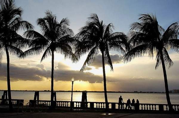 Centennial Park Ft Myers Florida Sunset