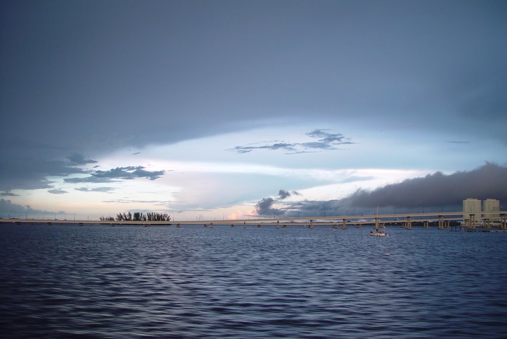 strange clouds over the Caloosahatchee River, Fort Myers Fla (8-2008)