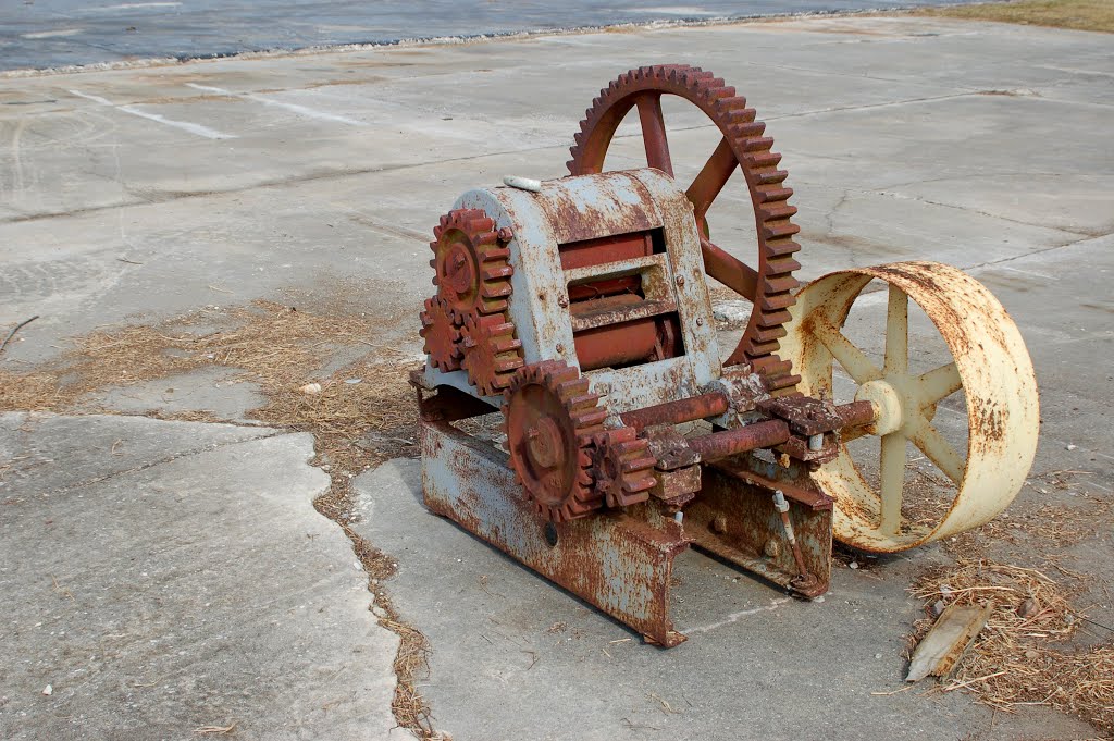Rusted Machine at the Fort Meade Historical Museum, Fort Meade, FL