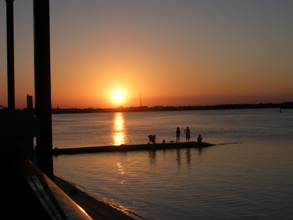 Sunset over the inlet