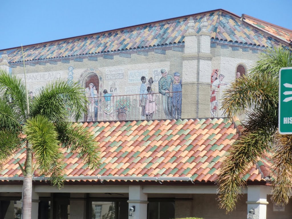 Mural on side of building in Ft. Pierce.