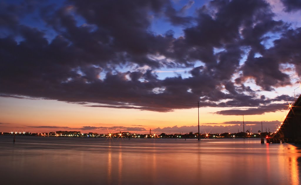 sunset over ft pierce