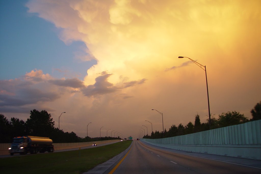 awesome storm clouds during sunset, Suncoast Parkway, 7:54pm, Hillsborough Co (4-3-2008) 2of4