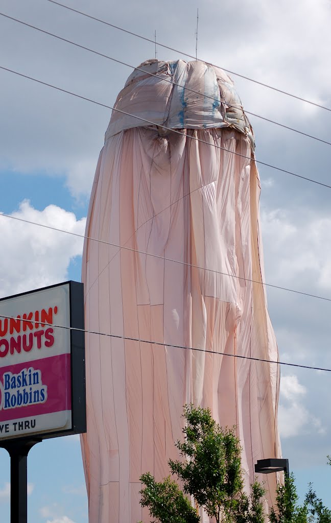 Water Tank being Painted at Winter Haven, FL