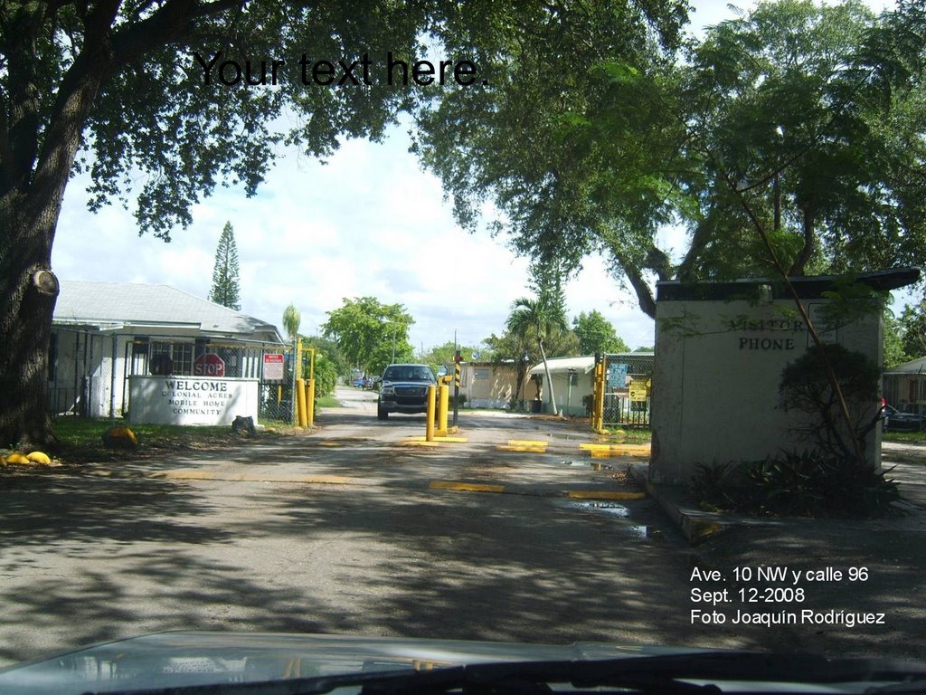 Acres Mobile Home Community Entrance