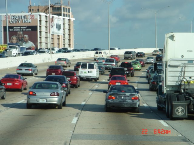 I-95 NB Miami morning rush hour