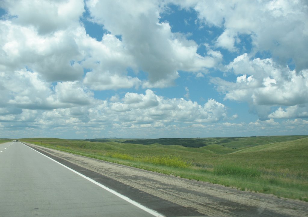 Cloud shadows off 90