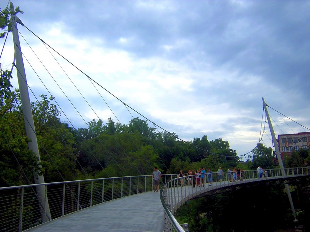 Falls Park, Liberty Bridge 8-24-2008