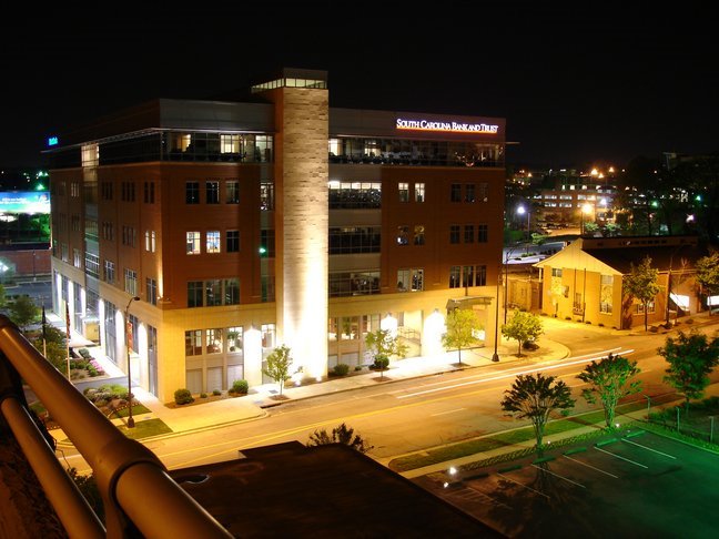 Greenville at night