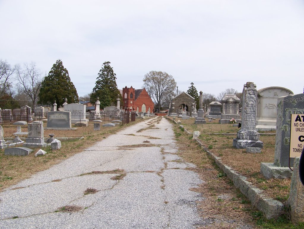 Mt. Pisgah A.M.E. Church from the Historic Magnolia Cemetery