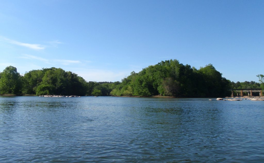 View upstream. Congaree, Saluda and Broad