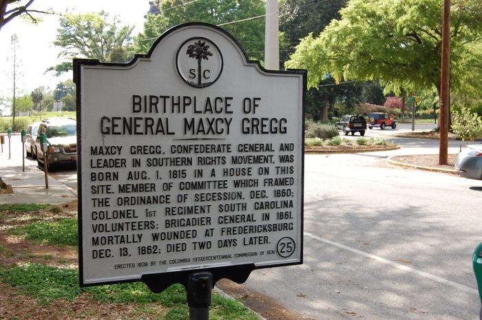 SCHM Birthplace of General Maxcy Gregg