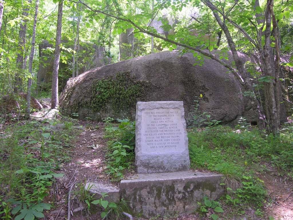 Monument to the Revolutionary War battle that took place here