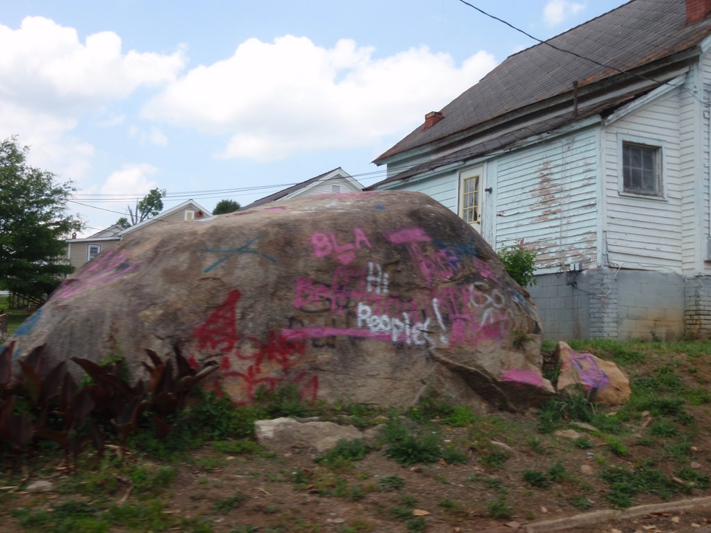 Spray Painted Rock