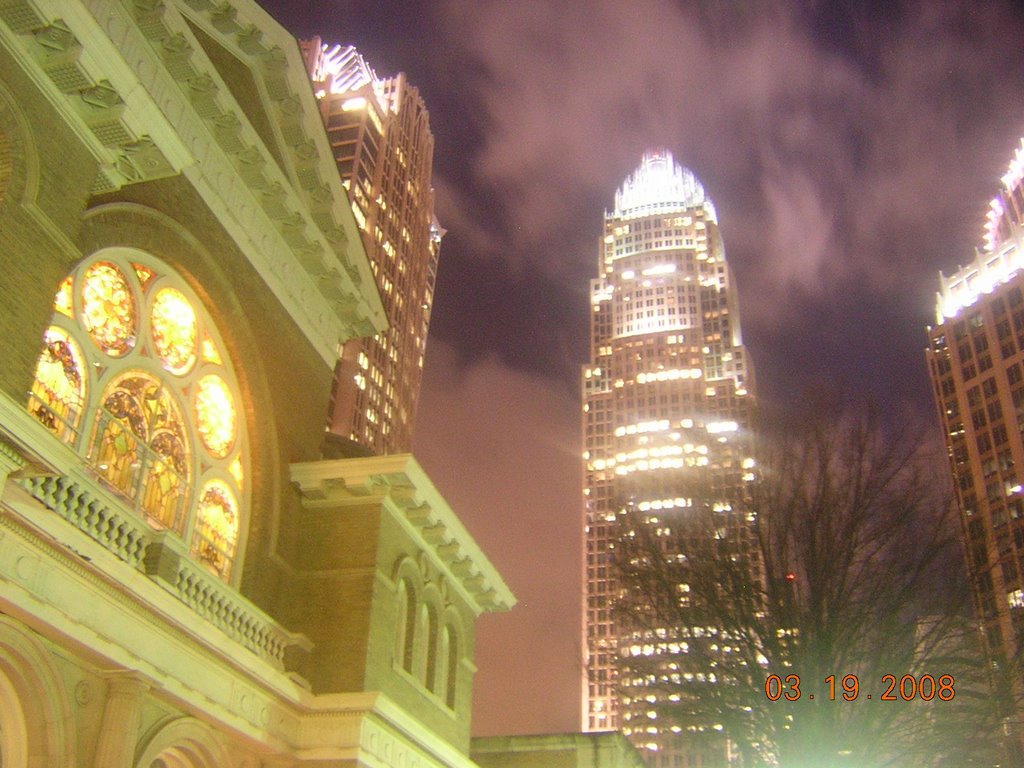 Bank Of America At Night 3-19-2008