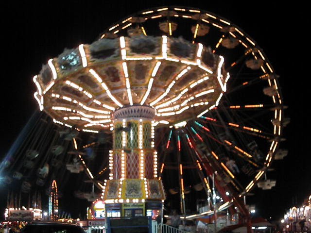 Swing and Ferris Wheel at the Sumter Fair
